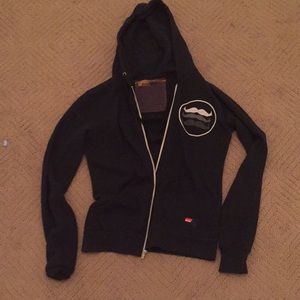 Black aviator nation mustache jacket